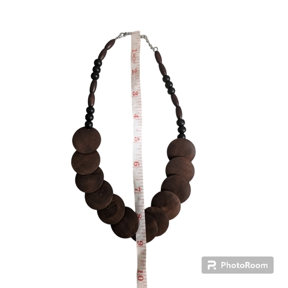 Boho, Wooden Necklace - Picture 6 of 7